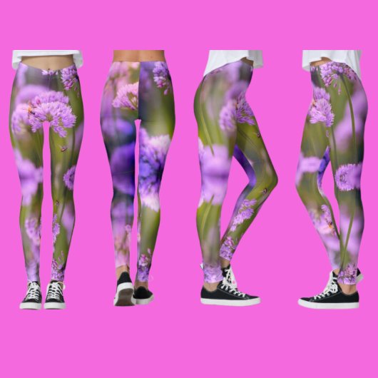 Creëer Uw eigen aangepaste Yoga Wildflower op Leggings