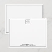 Creëer Uw eigen aangepaste zakelijke Logo Notitiekaartje (Voorkant / Achterkant)