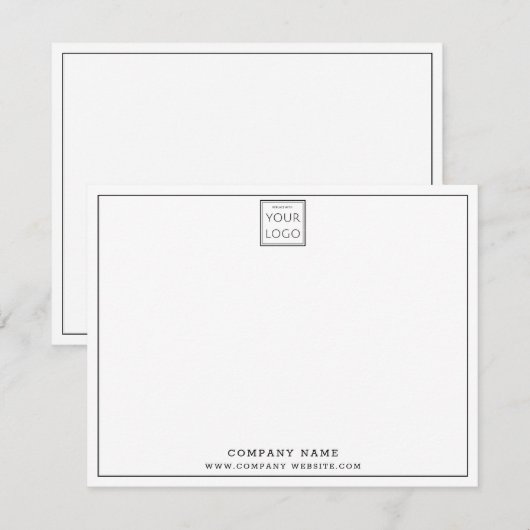 Creëer Uw eigen aangepaste zakelijke Logo Notitiekaartje (Voorkant / Achterkant)