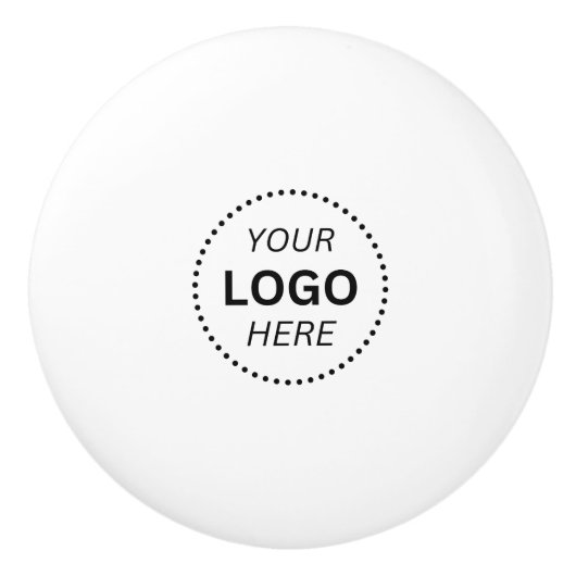 Creëer uw eigen aangepaste zakelijke Logo-ontwerp Keramische Knop (Voorkant)