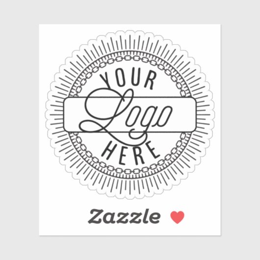 Creëer Uw eigen aangepaste zakelijke Logo Sticker (Vel)