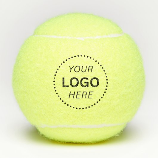 Creëer uw eigen aangepaste zakelijke Logo tennisba Tennisballen (Voorkant)
