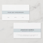 Creëer Uw eigen aanstellingsherinnering Elegant Pl Afsprakenkaartje (Voorkant / Achterkant)