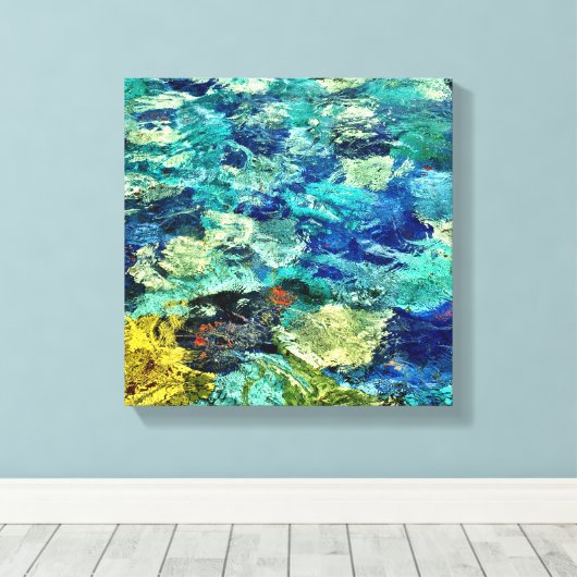 Creëer Uw eigen Abstracte artikel 12 x 12 Canvas Afdruk (Insitu (Houten vloer))