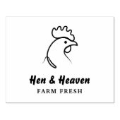 Creëer Uw eigen Abstracte Chicken Boerderij Line A Rubberstempel (Afrduk)