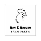 Creëer Uw eigen Abstracte Chicken Boerderij Line A Zelfinktende Stempel (Design)