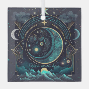 Creëer Uw eigen Abstracte Hemelse manen Glas Ornament