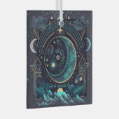 Creëer Uw eigen Abstracte Hemelse manen Glas Ornament (Voorkant Rechts)