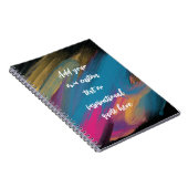 Creëer Uw eigen Abstracte Motivatie Citaat Notitieboek (Rechterzijde)