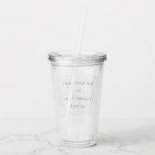 Creëer Uw eigen. Acryl Drinkbeker (Achterkant)