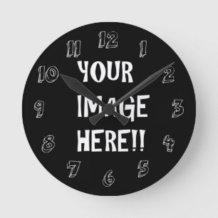 Creëer uw eigen acryl ronde (gemiddelde) wandklok