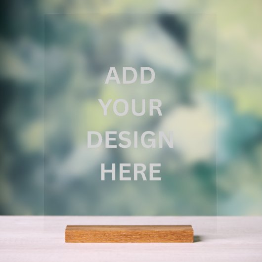 Creëer uw eigen acryl teken acryl bord (Neutraal)