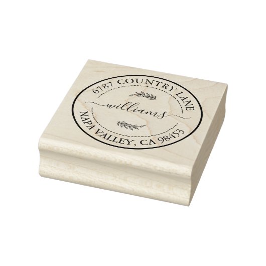 Creëer Uw eigen adres Rubber Stamp Rubberstempel (Stempel)