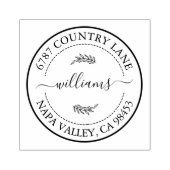 Creëer Uw eigen adres Rubber Stamp Rubberstempel (Afrduk)