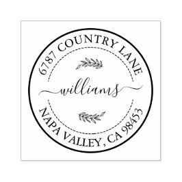 Creëer Uw eigen adres Rubber Stamp Rubberstempel