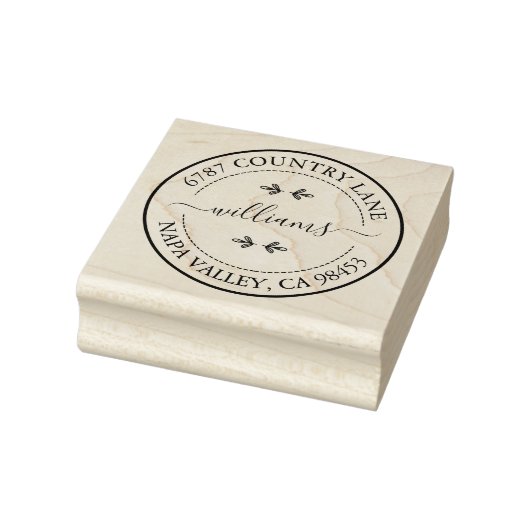 Creëer Uw eigen adres Rubber Stamp Rubberstempel (Stempel)