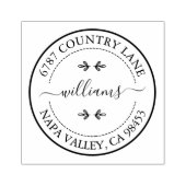 Creëer Uw eigen adres Rubber Stamp Rubberstempel (Afrduk)