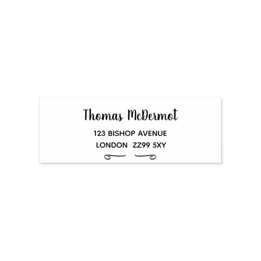 Creëer Uw eigen adres Rubber Stempel (Design)