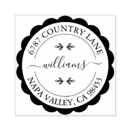 Creëer Uw eigen adres Rubberstempel