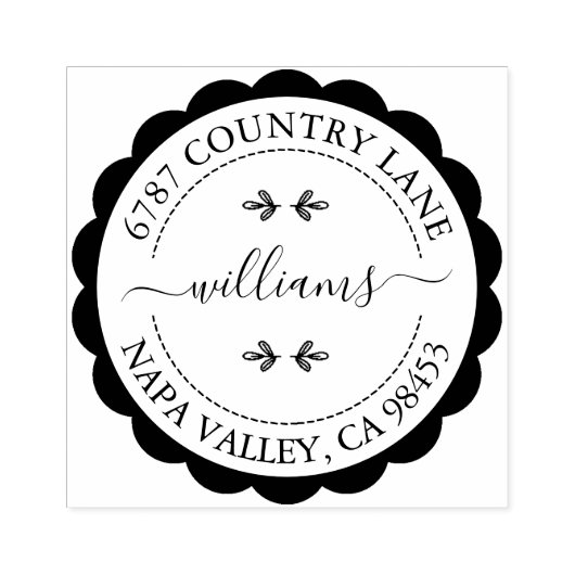 Creëer Uw eigen adres Rubberstempel (Afrduk)