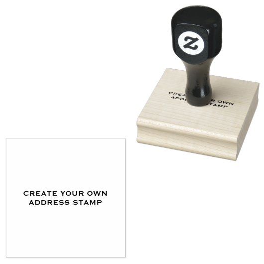 CREËER UW EIGEN ADRES STAMP RUBBERSTEMPEL (Gestempeld)