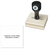 CREËER UW EIGEN ADRES STAMP RUBBERSTEMPEL (Gestempeld)