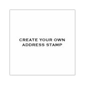 CREËER UW EIGEN ADRES STAMP RUBBERSTEMPEL (Afrduk)