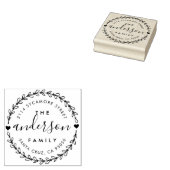 Creëer Uw eigen adres voor aangepaste naam retoura Rubberstempel (Gestempeld)