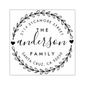 Creëer Uw eigen adres voor aangepaste naam retoura Rubberstempel (Afrduk)