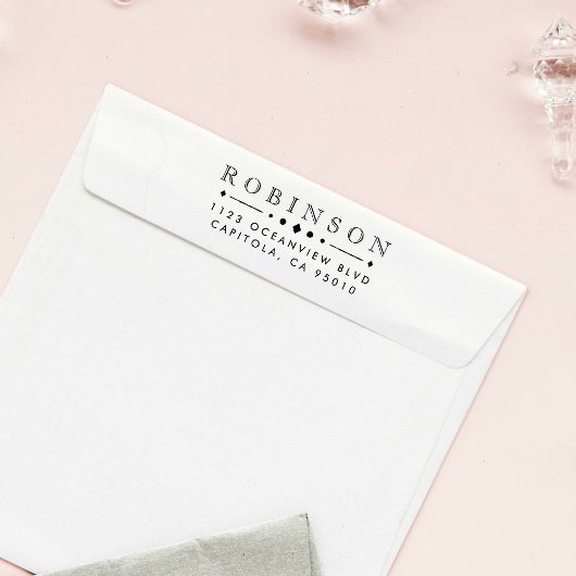 Creëer Uw eigen adres voor aangepaste naam retoura Rubberstempel