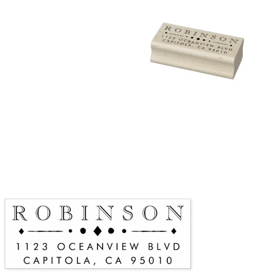 Creëer Uw eigen adres voor aangepaste naam retoura Rubberstempel (Gestempeld)