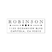 Creëer Uw eigen adres voor aangepaste naam retoura Rubberstempel (Afrduk)