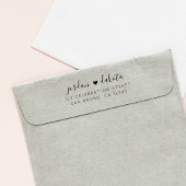 Creëer Uw eigen adres voor de retourzending van he Rubberstempel