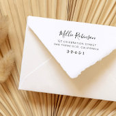 Creëer Uw eigen adres voor de teruggave van aangep Rubberstempel