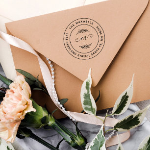 Creëer Uw eigen adres voor naam van filiaal in de  Rubberstempel