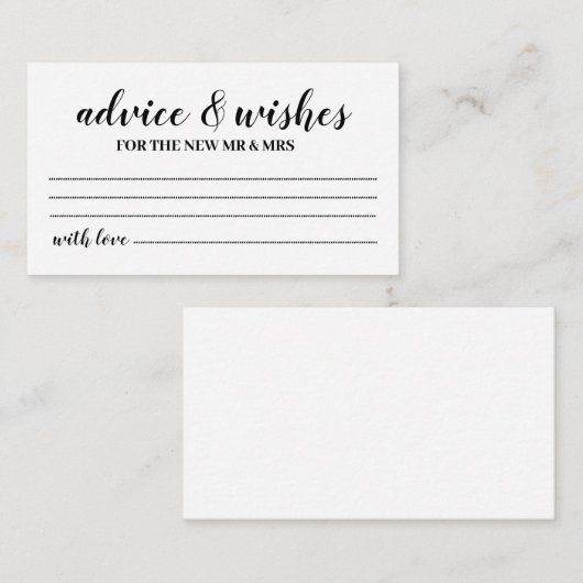 Creëer uw eigen advies op maat en wenskaart (Voorkant / Achterkant)