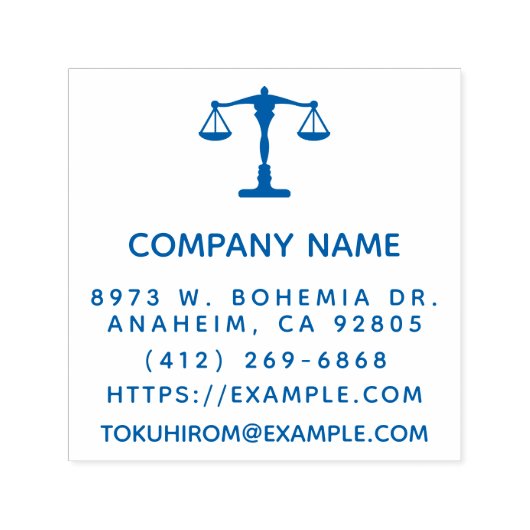 Creëer Uw eigen advocatenkantoor Zelfinktende Stempel (Design)