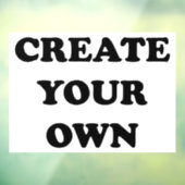 Creëer Uw Eigen Afbeelding 72"x52" Raamsticker (Vel 3)