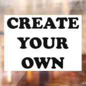 Creëer Uw Eigen Afbeelding 72"x52" Raamsticker (Vel 2)