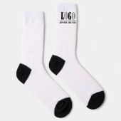 Creëer Uw eigen Afbeelding Bedrijfsnaam Bedrijf Sokken (Rechts)