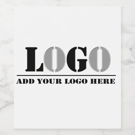 Creëer Uw eigen Afbeelding Bedrijfsnaam Bedrijf Wijn Etiket (Enkel label)