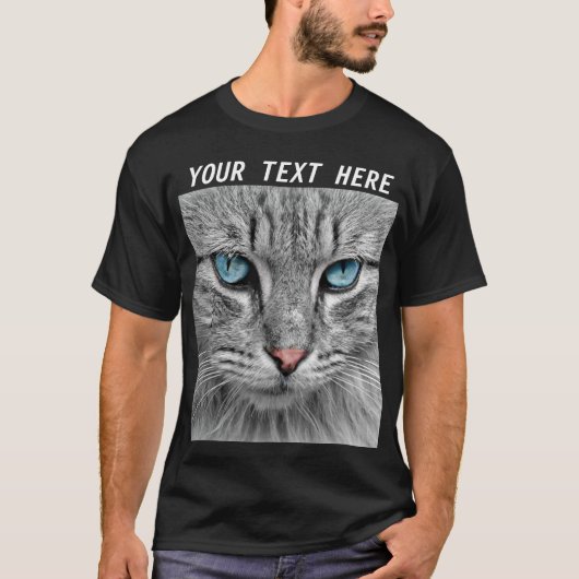 Creëer uw eigen afbeelding Foto van Pet Animal Cat T-shirt (Voorkant)