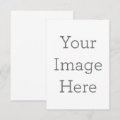 8.9 x 12.7 cm Enkele bedankkaart (Voorkant / Achterkant)