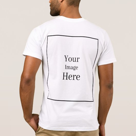Creëer Uw eigen Afbeelding T-shirt (Achterkant)