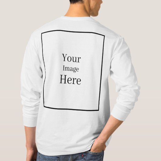 Creëer Uw eigen Afbeelding T-shirt (Achterkant)