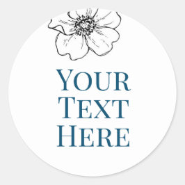 creëer uw eigen afbeelding tekst sticker blauw bab