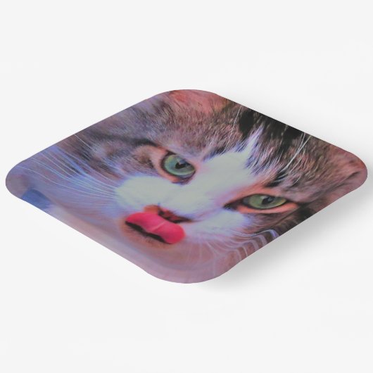 Creëer Uw eigen Afbeelding toevoegen Personalisere Papieren Bordje (Gebogen)