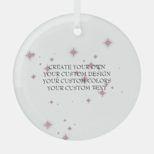 Creëer uw eigen Afbeelding - uw eigen hier - Glas Ornament