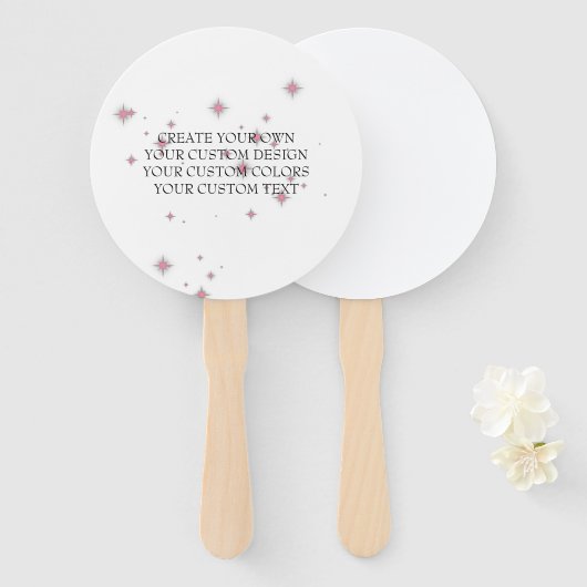 Creëer uw eigen Afbeelding - uw eigen  hier - Handwaaier (Voorkant en achterkant)