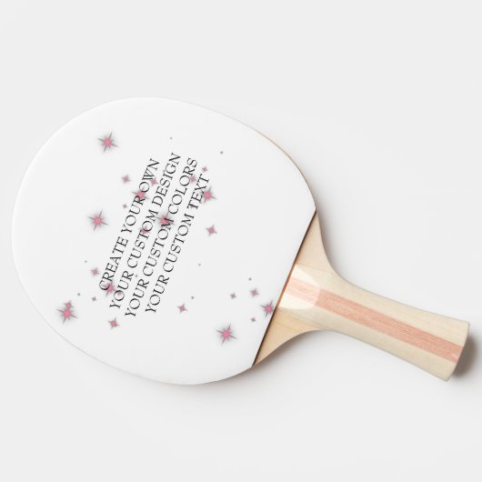 Creëer uw eigen Afbeelding - uw eigen hier - Tafeltennisbatje (Zijkant)